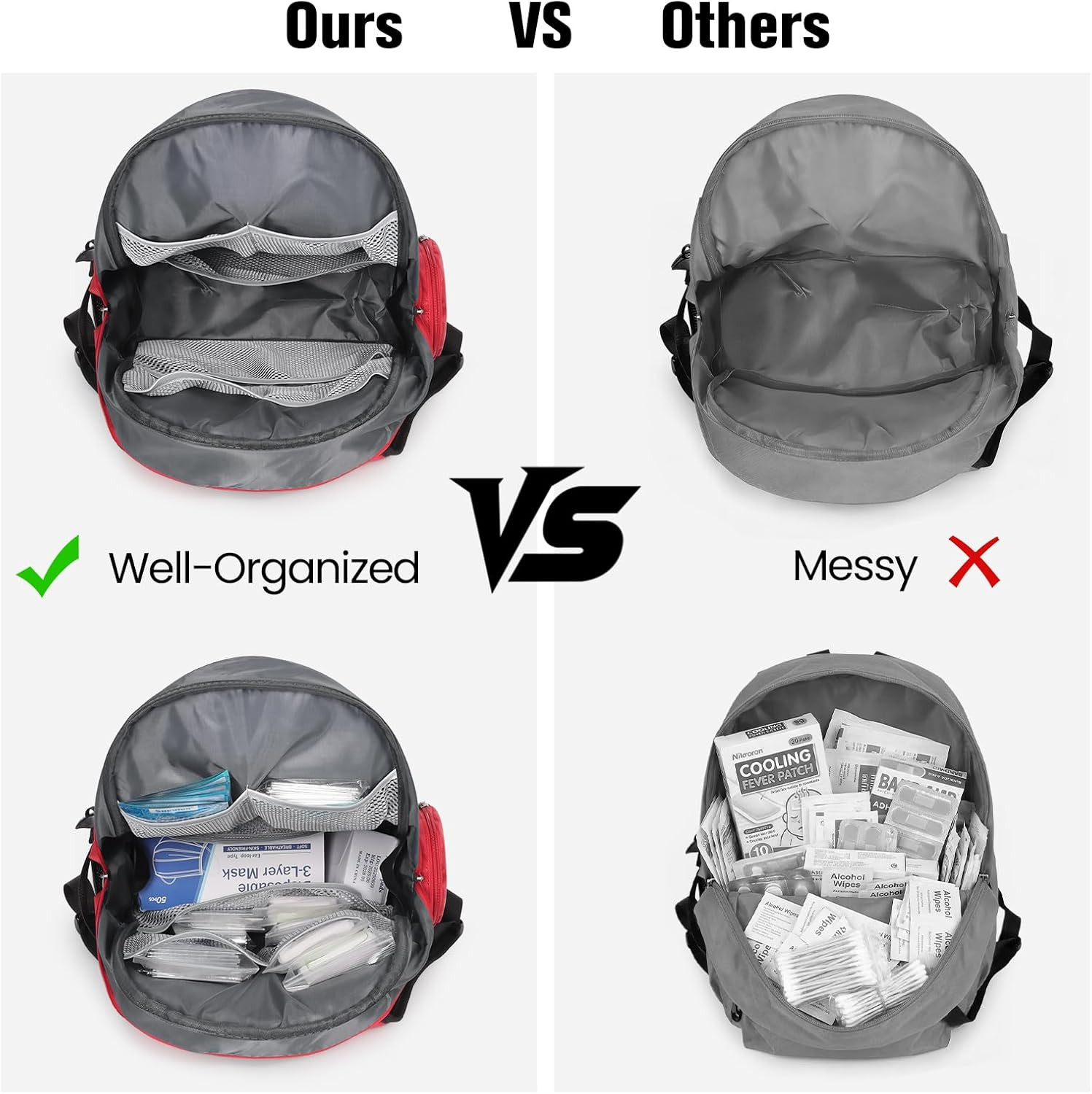 First Aid Bag Empty Backpack Emergency Bags First Responder Trauma Treatment wit