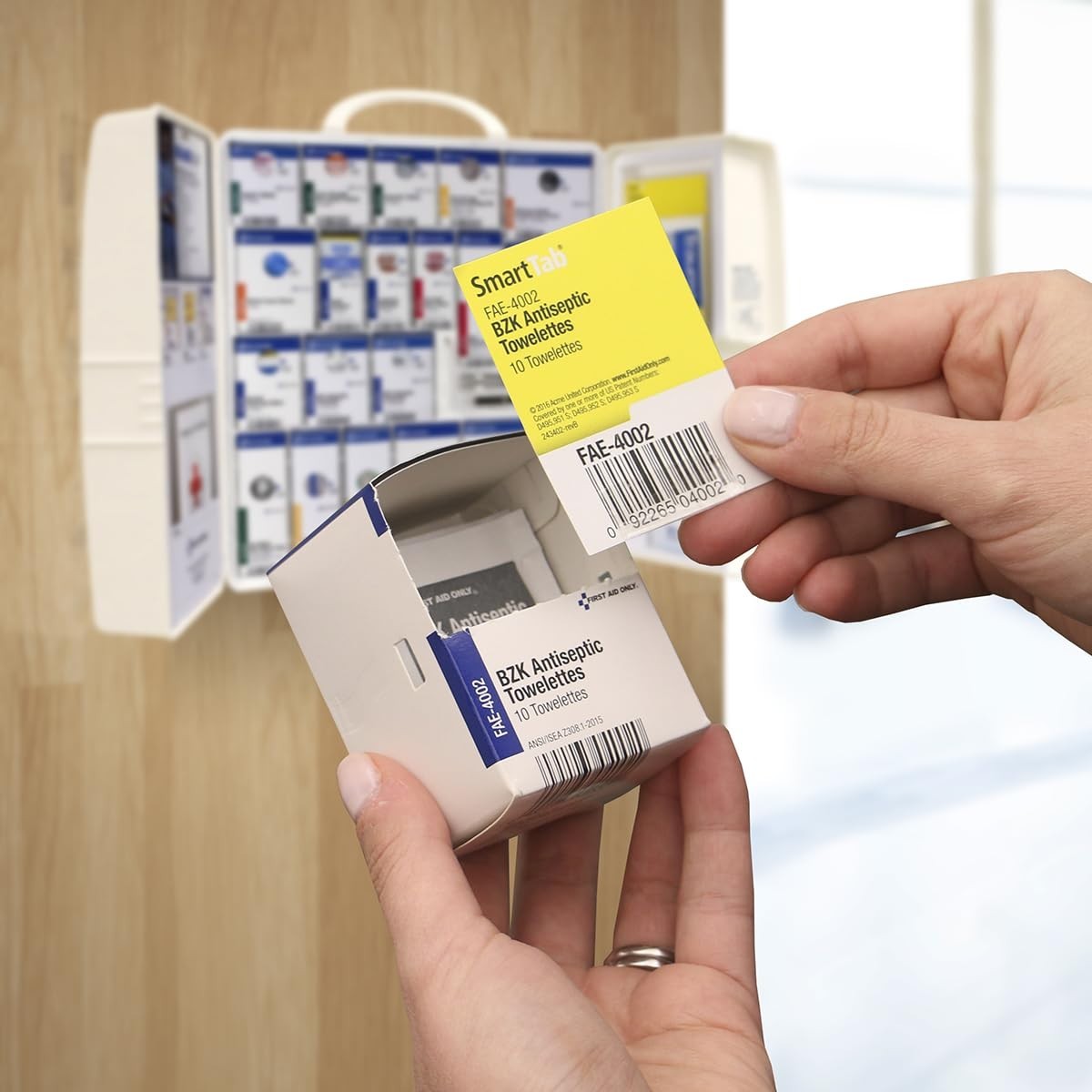 Durable 50-Person OSHA First Aid Kit – 245 Pcs SmartCompliance Plastic Cabinet