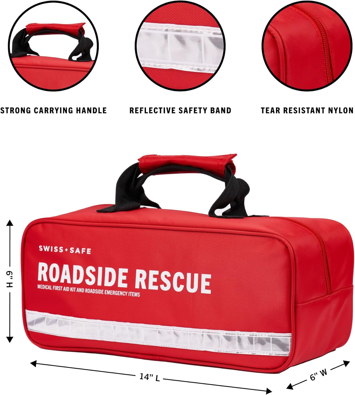 2-In-1 First Aid Kit for Car, Travel & Home, Businesses – Bonus Mini Kit for Med
