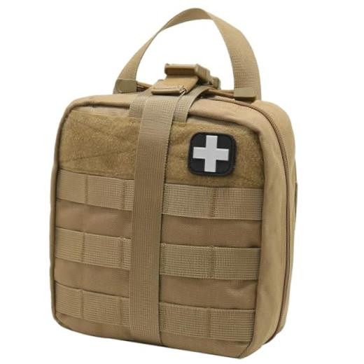 First Aid Kit Med Medical – Kit Rip-Off 180 pcs Water-Resistant Emergency Tan