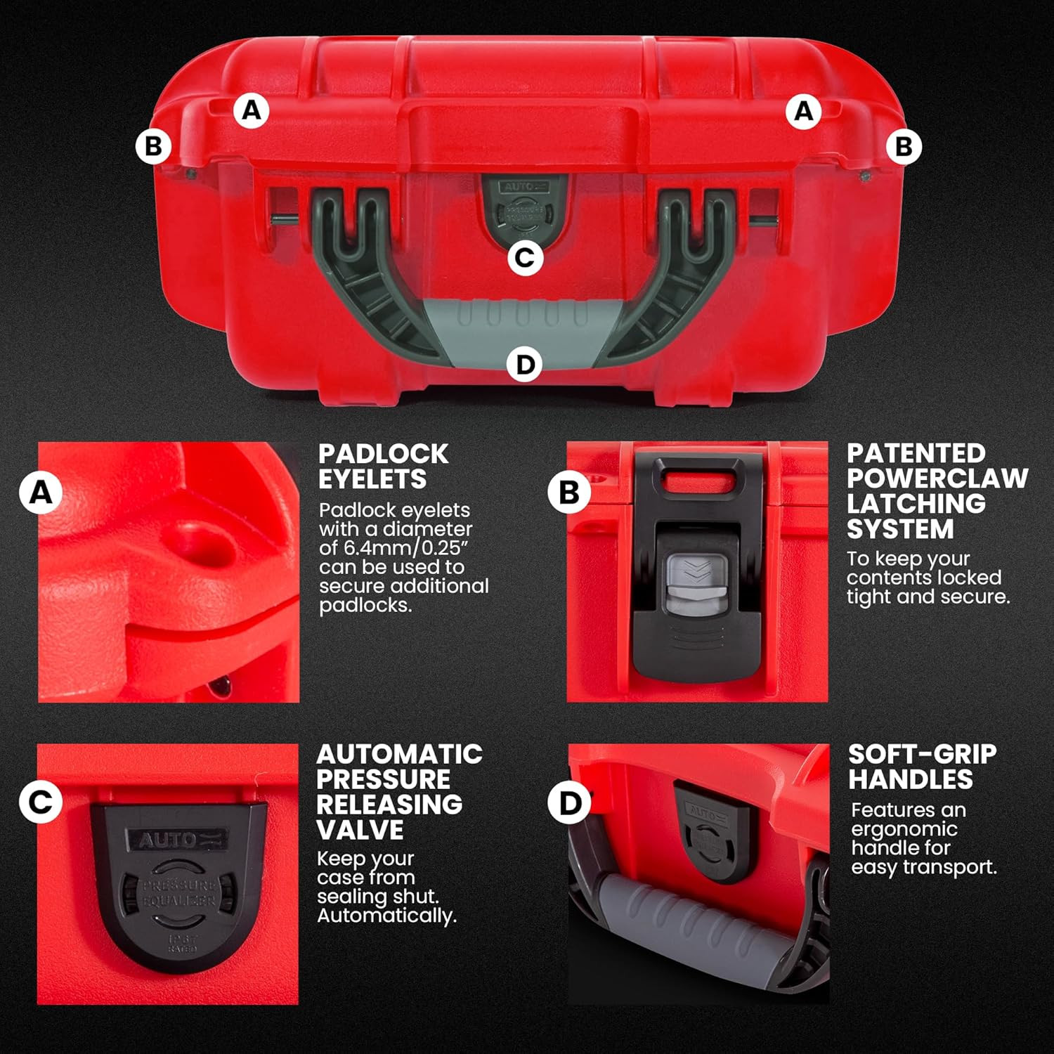 905 Waterproof First Aid Case Empty – Durable, Medical First Aid Organizer Case,