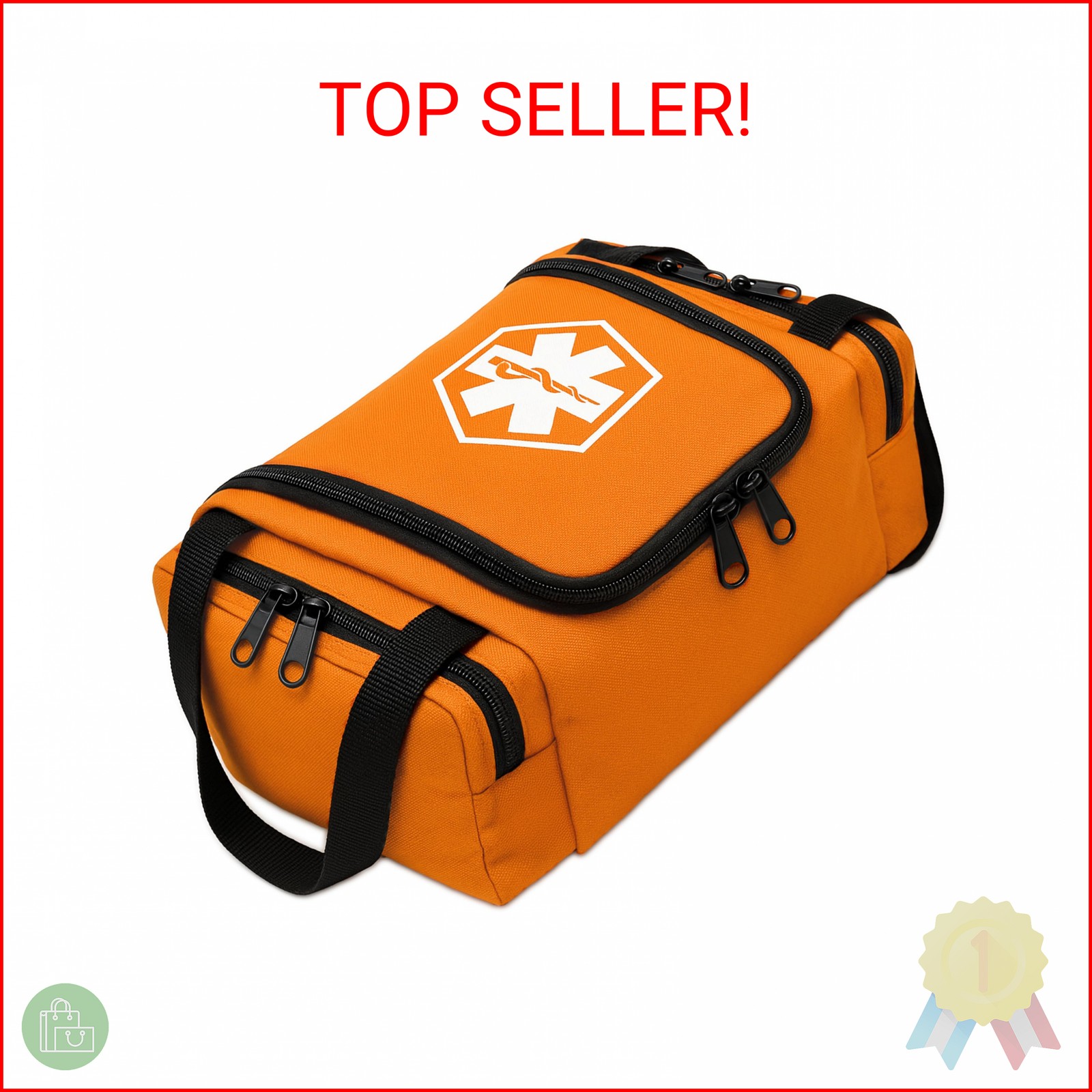 Dixie EMS Dixigear Empty First Responder II Bag 10.5" x 5" x 8" – Orange