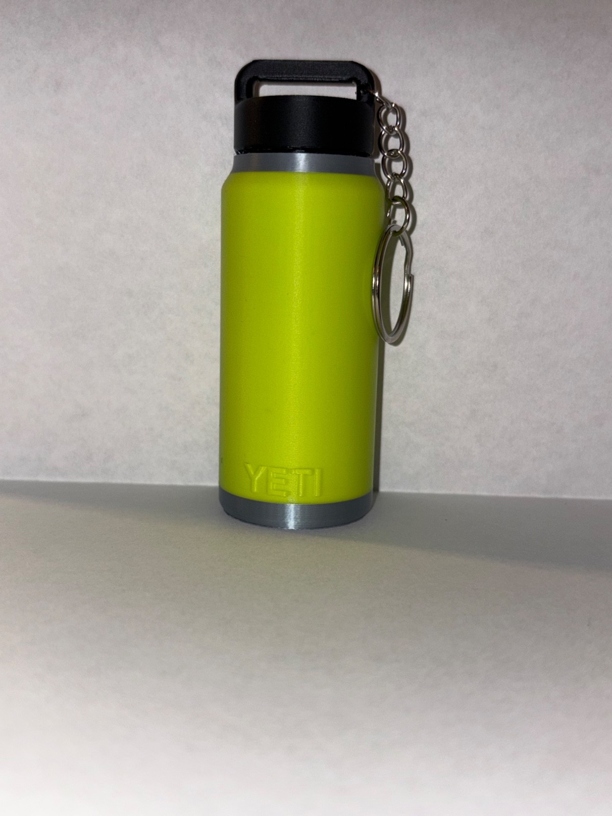 YETI Lip Balm Holder Keychain Twist Cap Key Ring Solid Multicolor 3.8in