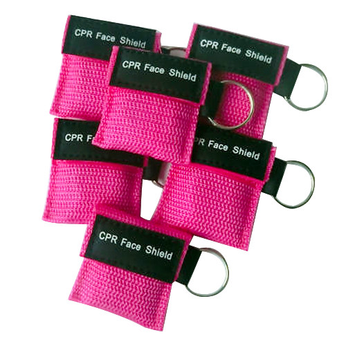 100 x CPR Resuscitator Mask CPR Face Shield For CPR/AED Emergency Rescue Kit New