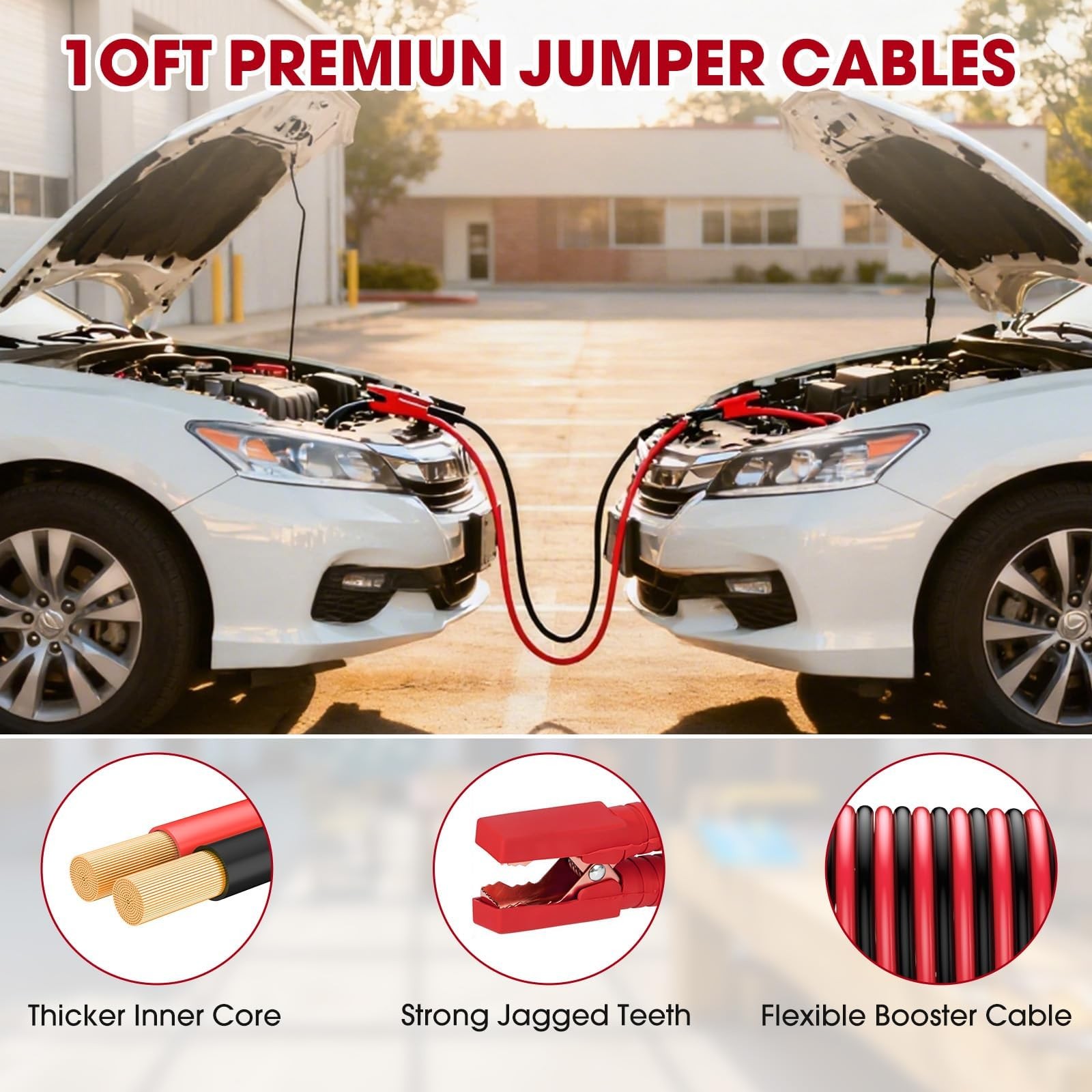 Roadside car Emergency kit, 12PCS Car Kits for 122RED, Dark Red