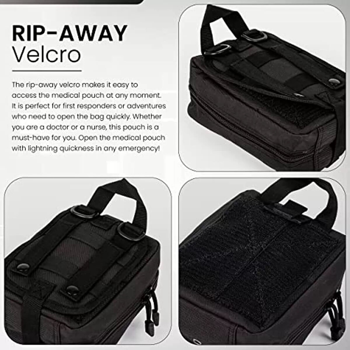Tactical MOLLE Rip Away EMT First Aid IFAK Pouch Military Medical Utility Pouch