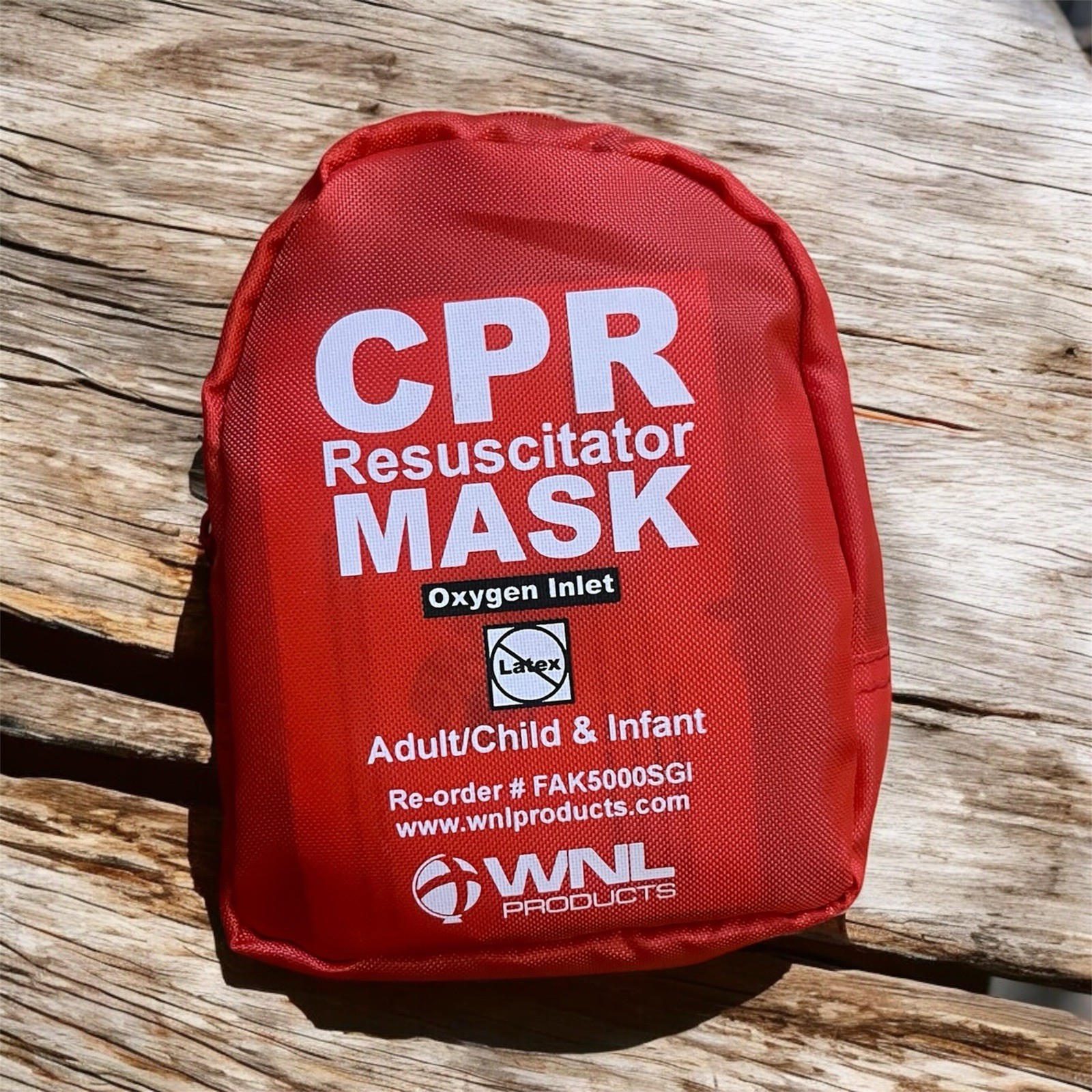 WNL CPR Resuscitator Mask Adult/Child & Infant Pocket First Aid Emergency Kit