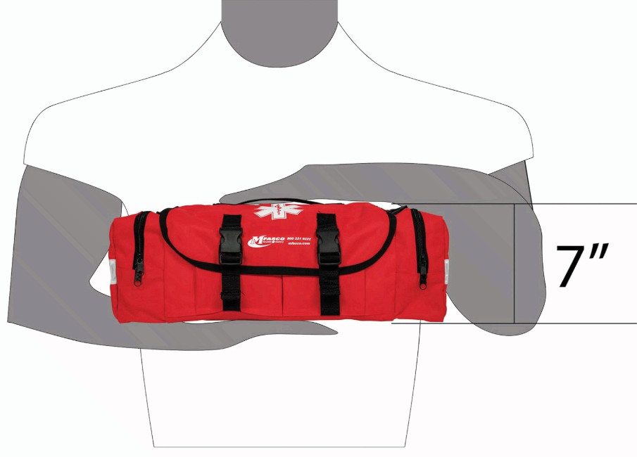 Complete 415pc Emergency First Aid Trauma Kit Bag Reflective Red Use for all use