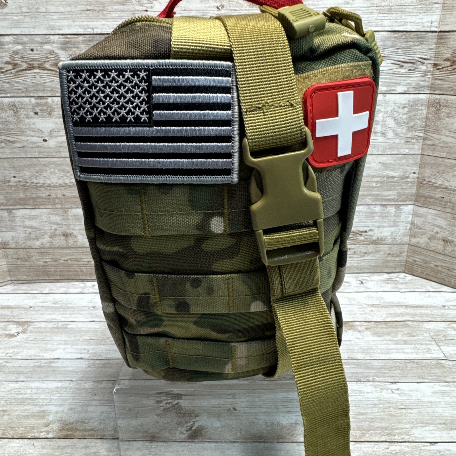 250 Pieces Survival First Aid Kit EMT Molle CamoPouch Survival Kit Outdoor Gear