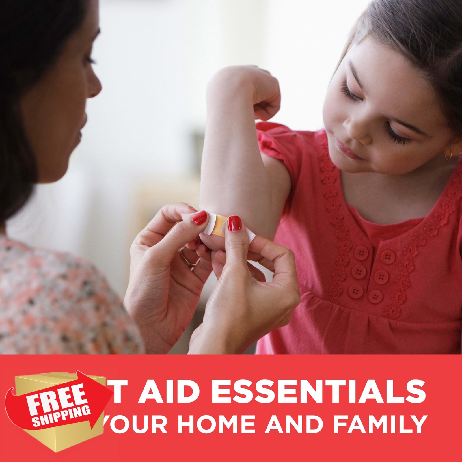 BAND-AID Brand All-Purpose Portable Compact First Aid Kit for Minor Cuts, Scr…