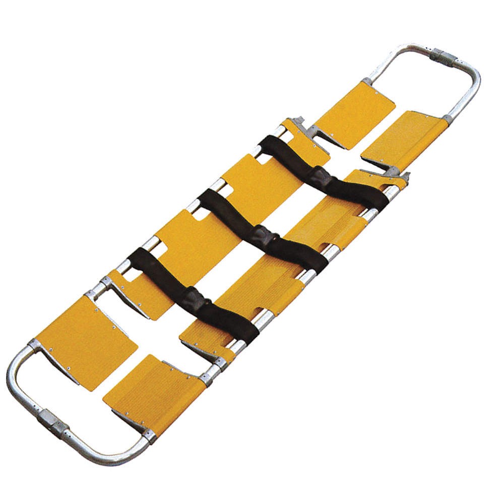MEDSOURCE MS-SCP123 Scoop Stretcher,350 lb,Yellow,67" L 38G232