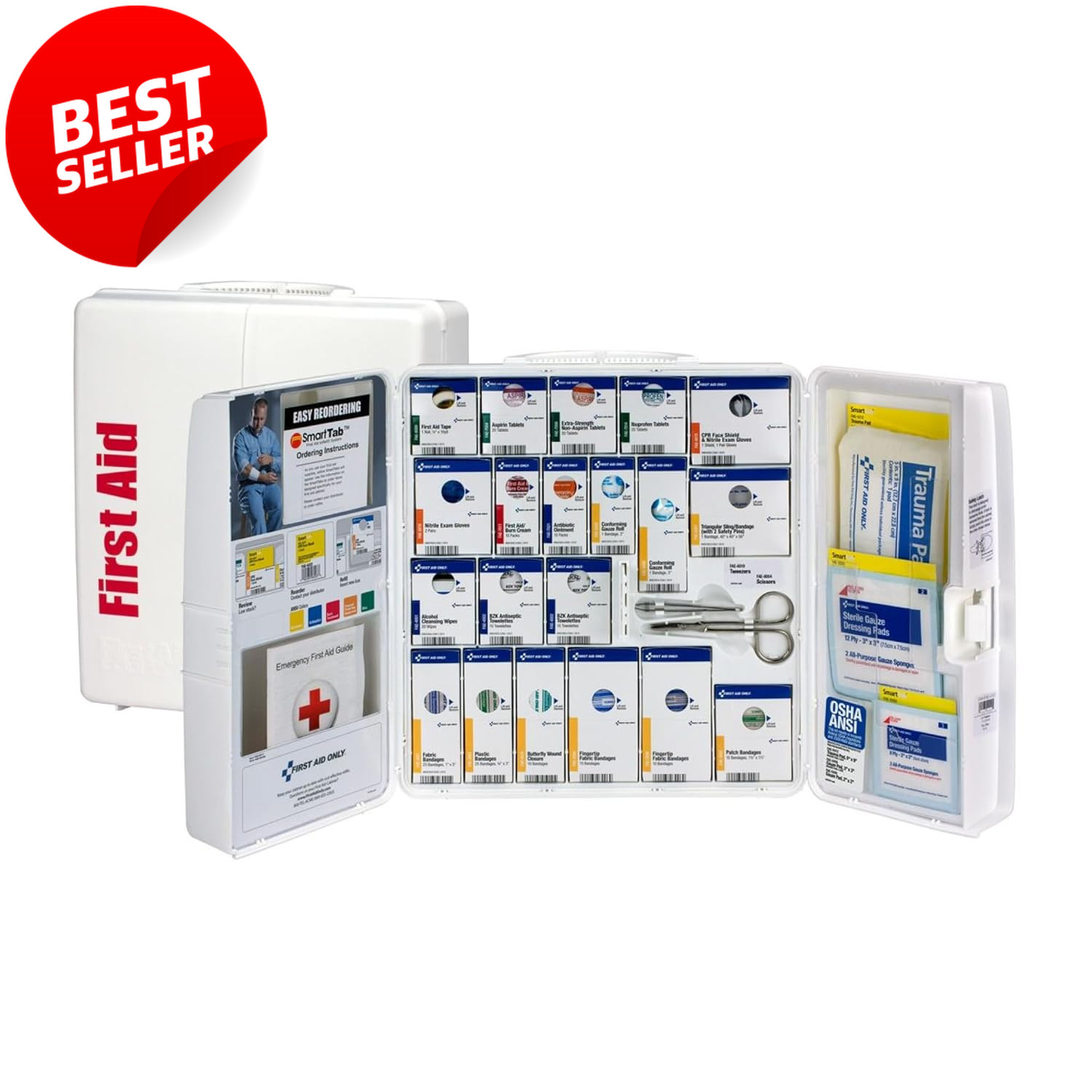 SmartCompliance 50 Person OSHA First Aid Kit Cabinet 245pc – US