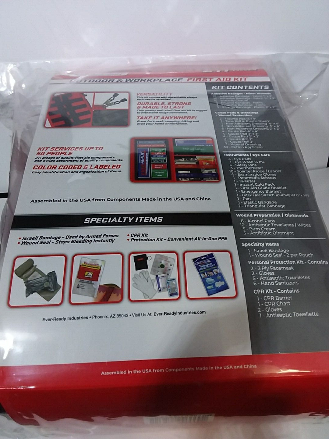Ever Ready Outdoor & Workplace First Aid Kit 211 Pieces