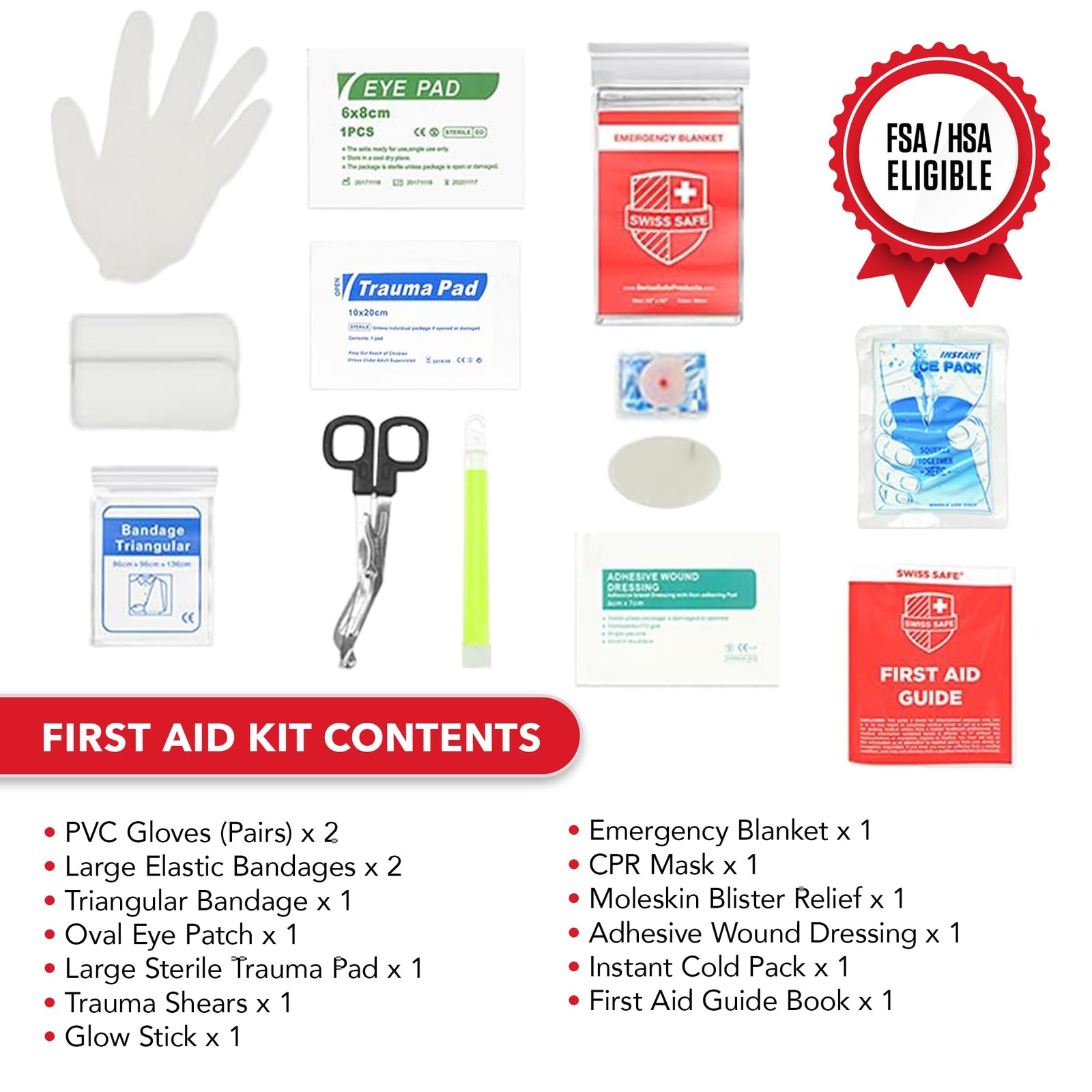 2-in-1 First Aid Kit for Car, Travel & Home, Businesses – Bonus Mini Kit for …