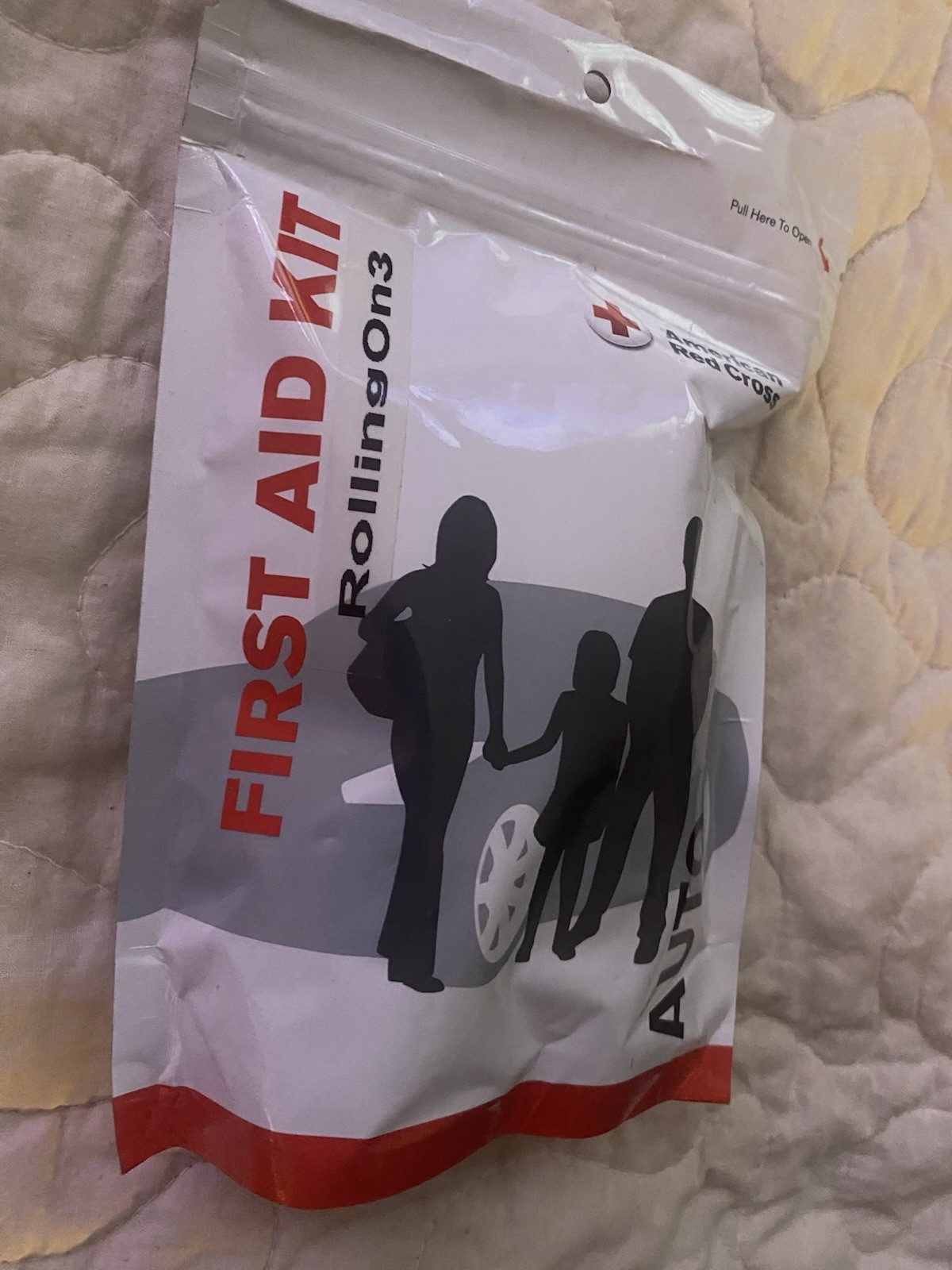 First Aid Only American Red Cross Plastic Auto First Aid Zip Kit