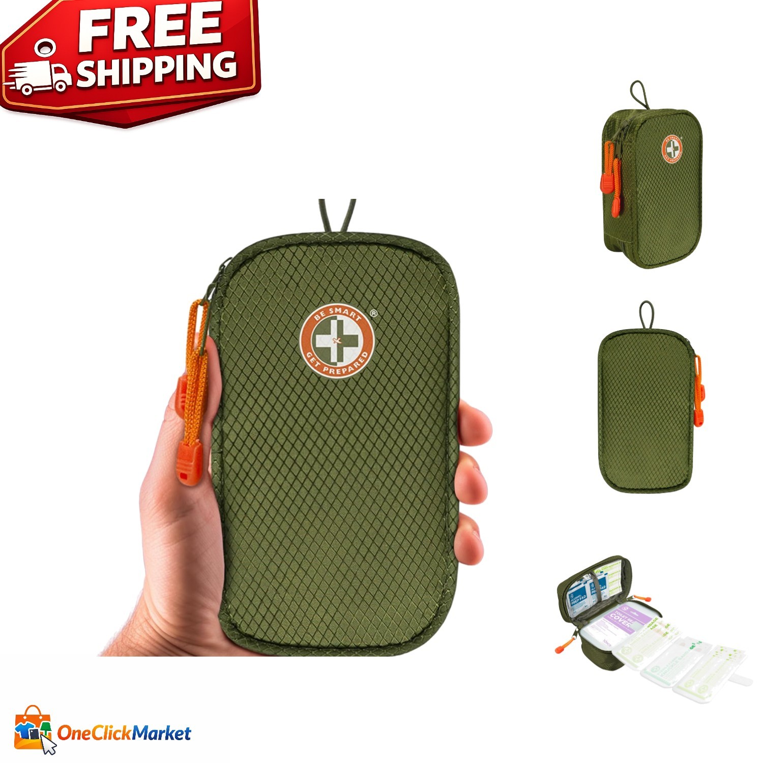 Comprehensive 125-Piece First Aid Kit for Travel, Camping & Hiking Essentials