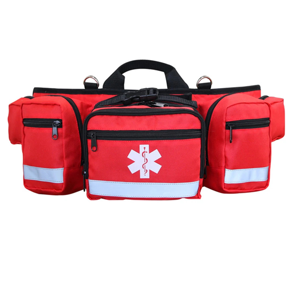 First Aid Kit Medi-cal Bag For Hiking Travel Home Emergency Treatment Case Red