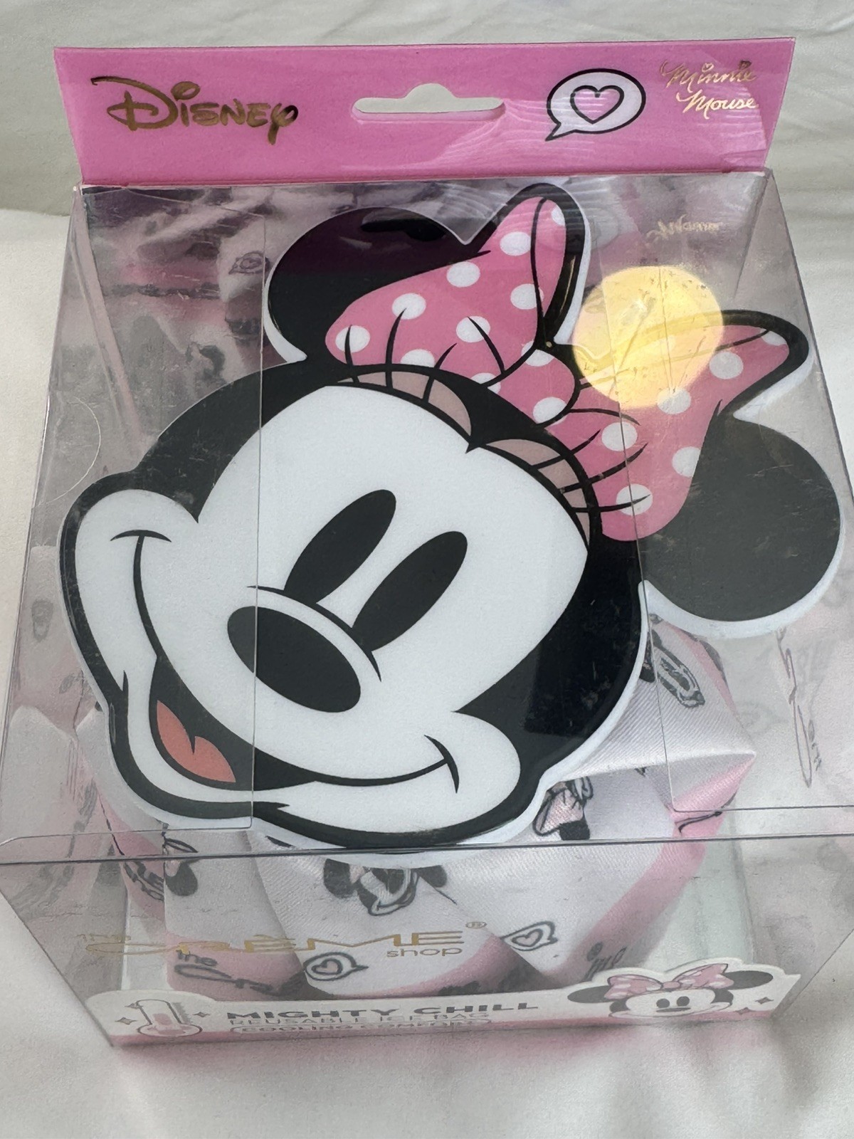 The Crème Shop Minnie Mouse Mighty Chill Reusable Ice Bag Cooling Comfort NIB