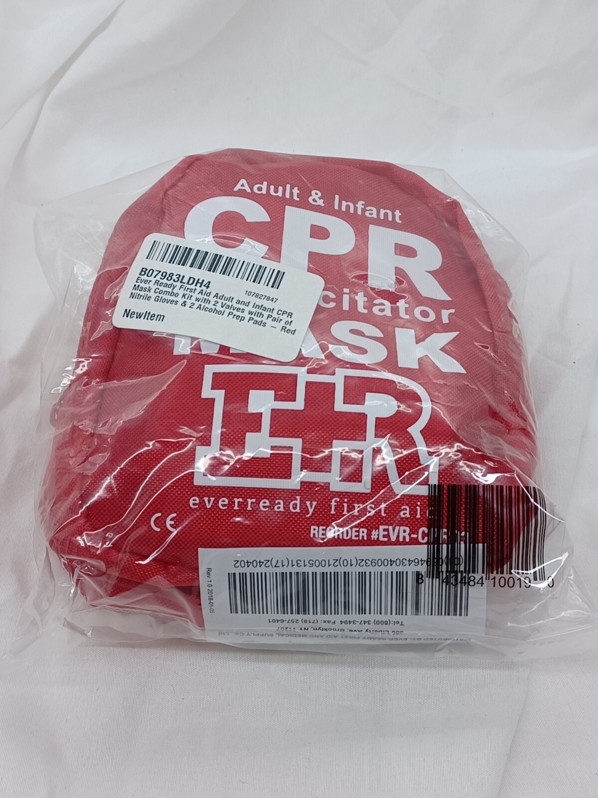 Ever Ready Adult Child Infant CPR Resuscitator Masks (2) First Aid Portable