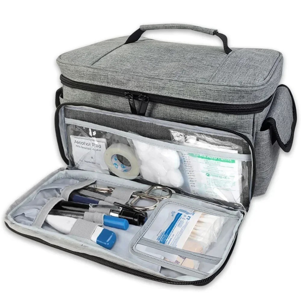 Travel First Aid Kit Bag Medical Organizer Medicine Storage Case Home Car