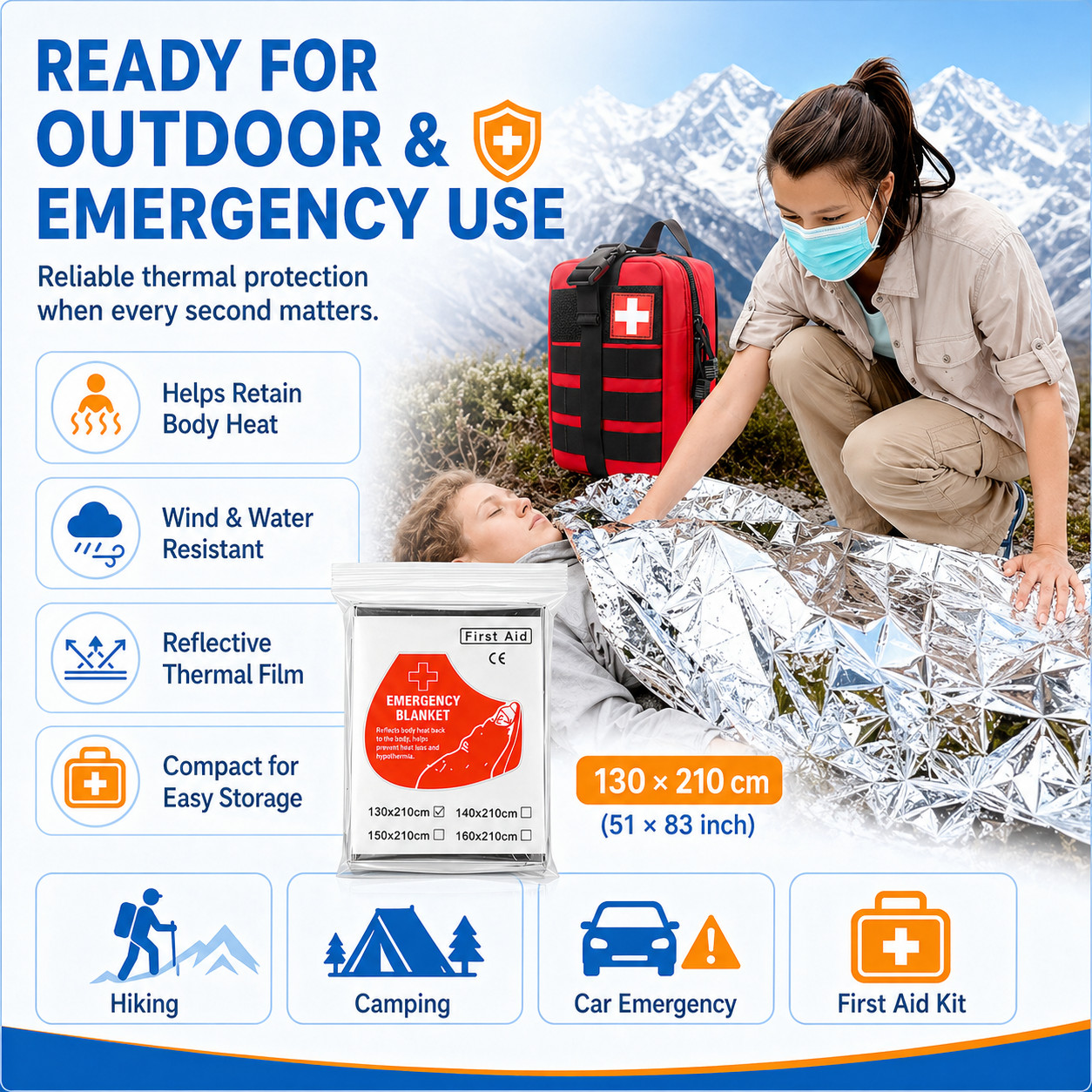 Trauma First Aid Kit – Tourniquet – Military Survival Kit – IFAK – EMT