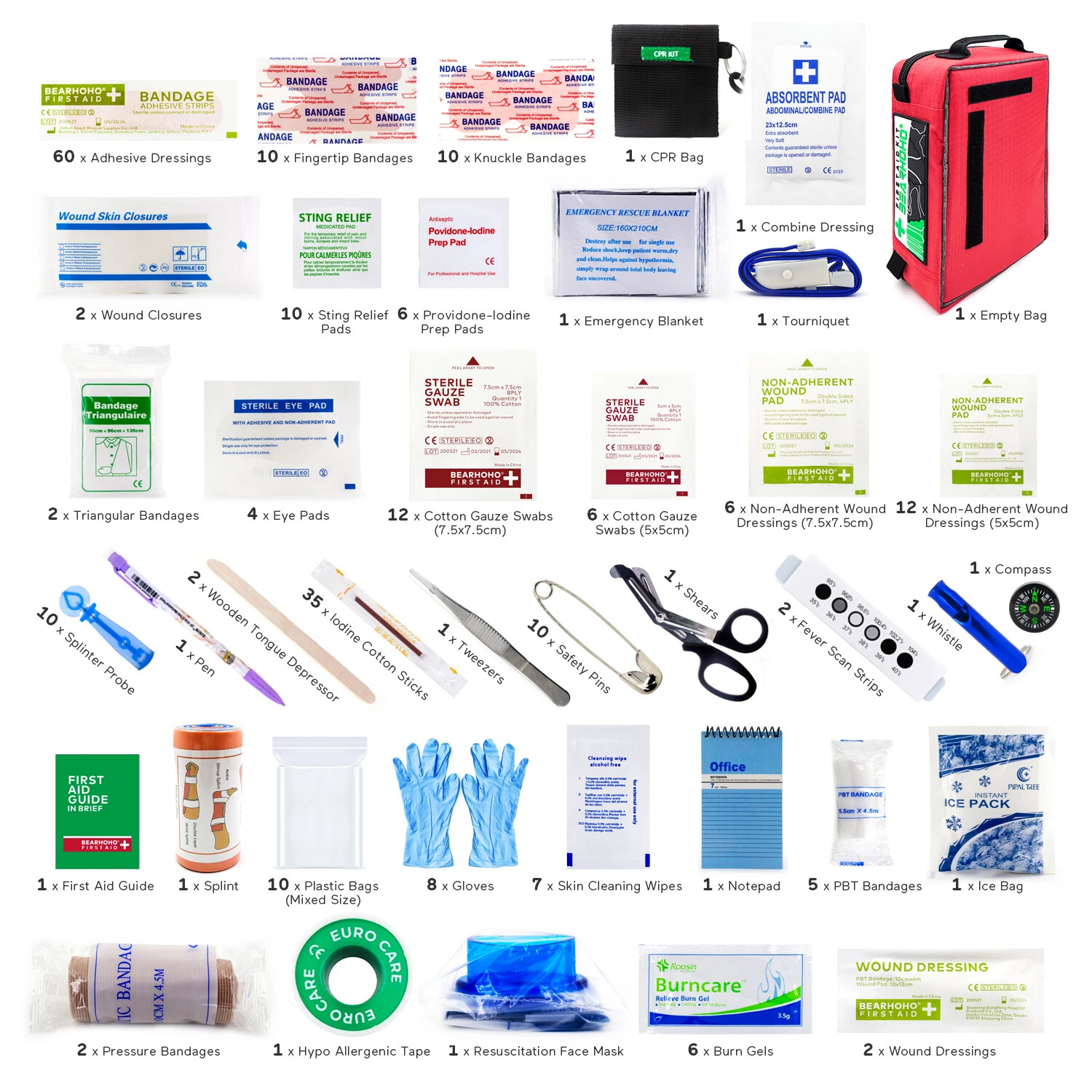 Large First Aid Kit Outdoor Survival Emergency Kit Rescue Bag For Camping Travel