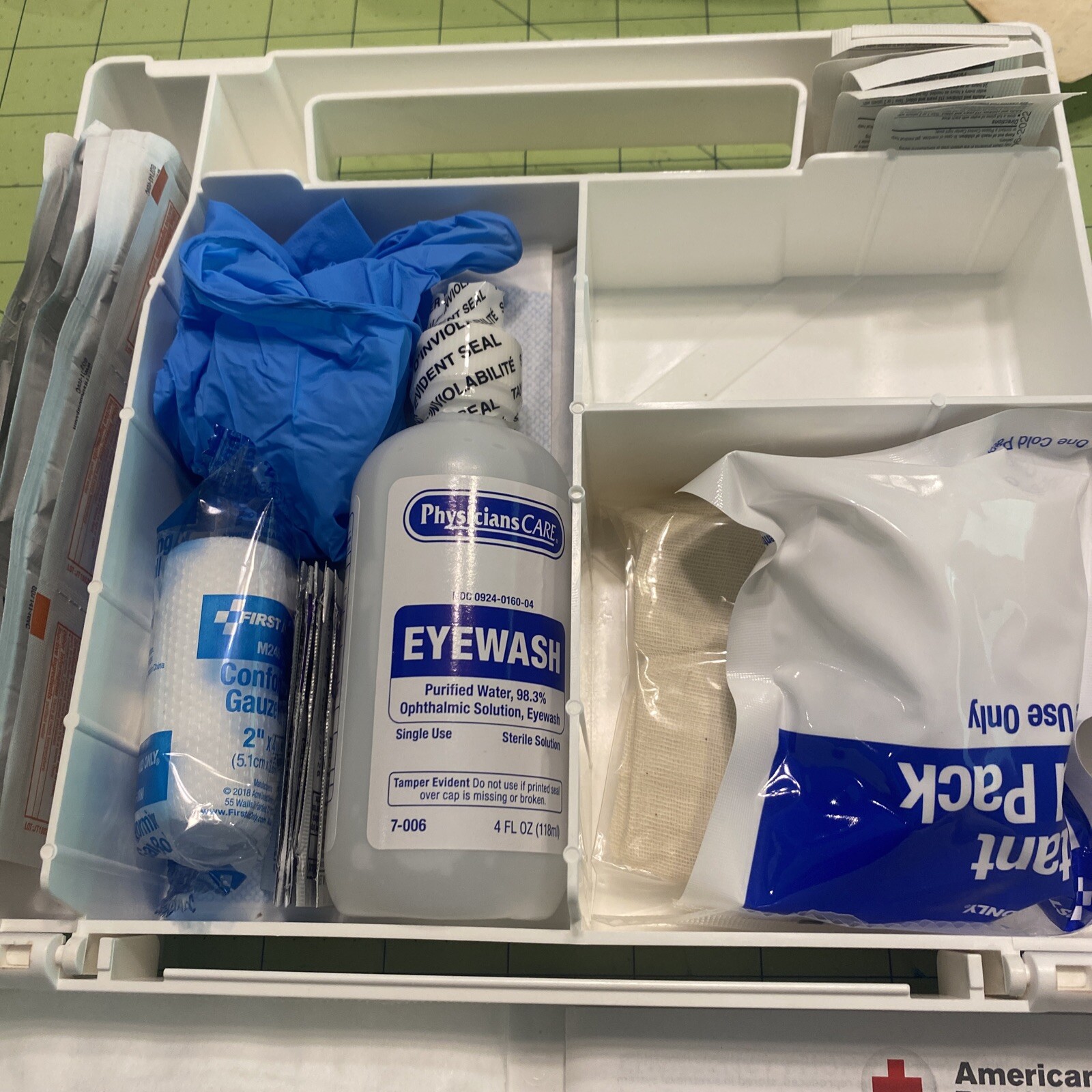 First Aid Only 10-Person First Aid Kit, 8-7/16"H x 9"W x 2-1/2"D #9+ 10