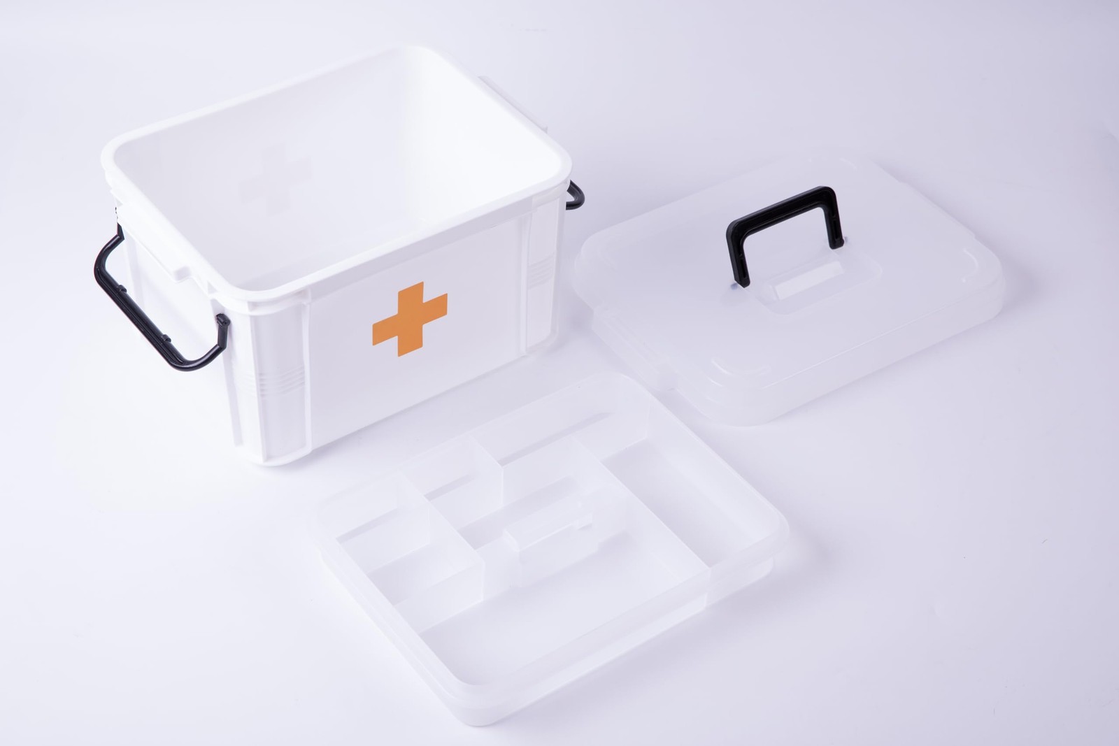White Large Empty Medical Box for Home Emergency Supplies, Travel, Car, and D…