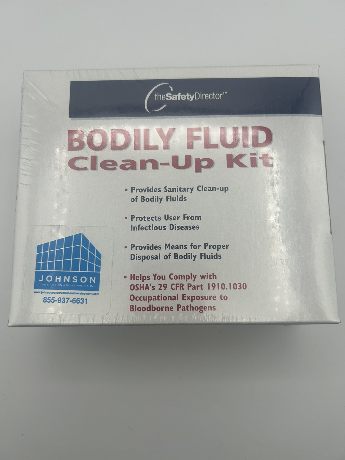 NEW Body Fluid Clean-up Kit First Aid The Safety Director Buisness Use OSHA. B1