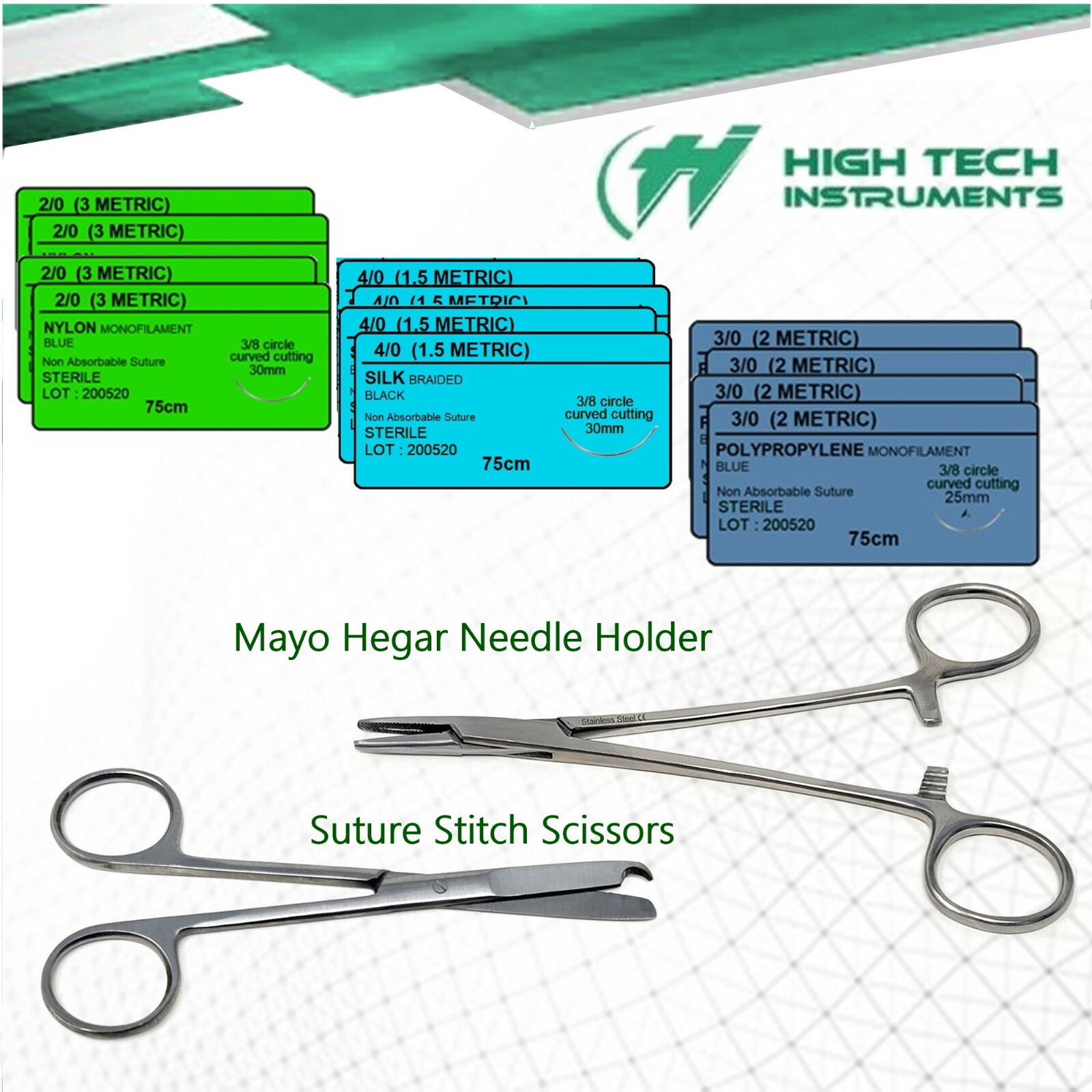 First Aid Preparation Suture Practice Training Kit For Medical Students Items