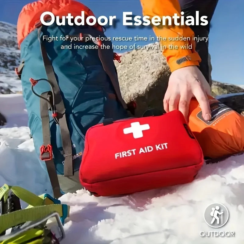 260Pcs Deluxe First Aid Kit – Essential Emergency Supplies for Home, Outdoor Adv