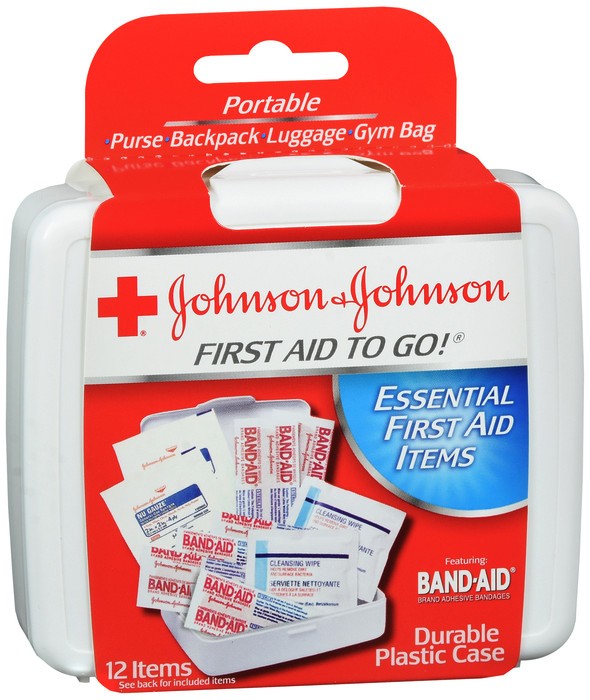 Johnson And Johnson Red Cross First Aid-To-Go Mini First Aid Kit – 1 Count