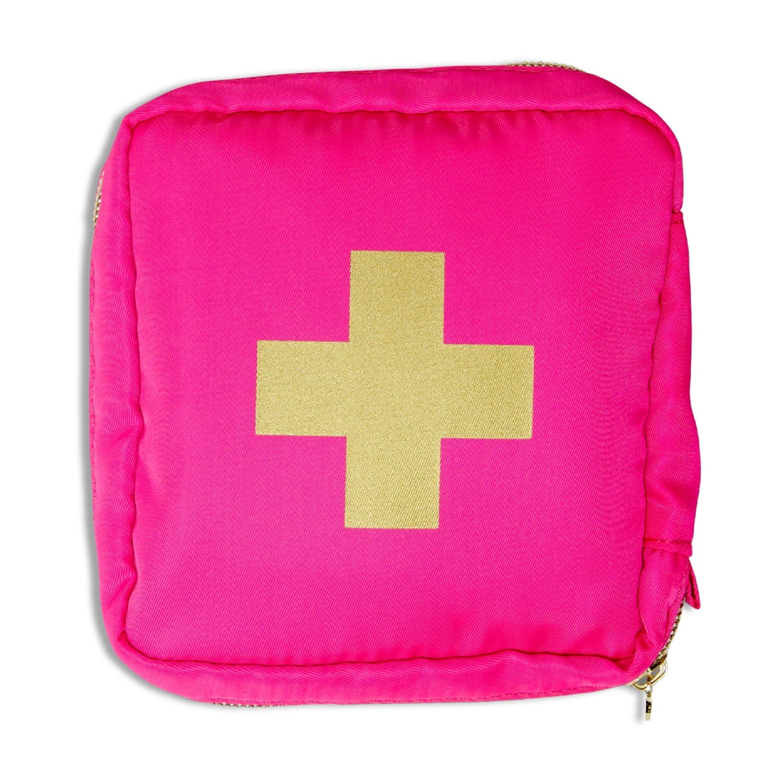 BLINGSTING Car First Aid Kit – 90 Pieces Included,Pink,1 Count, 5 in x 5 in 2 in