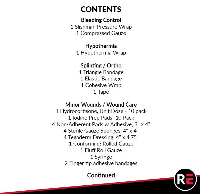 Wilderness First Responder (WFR) Starter Kit
