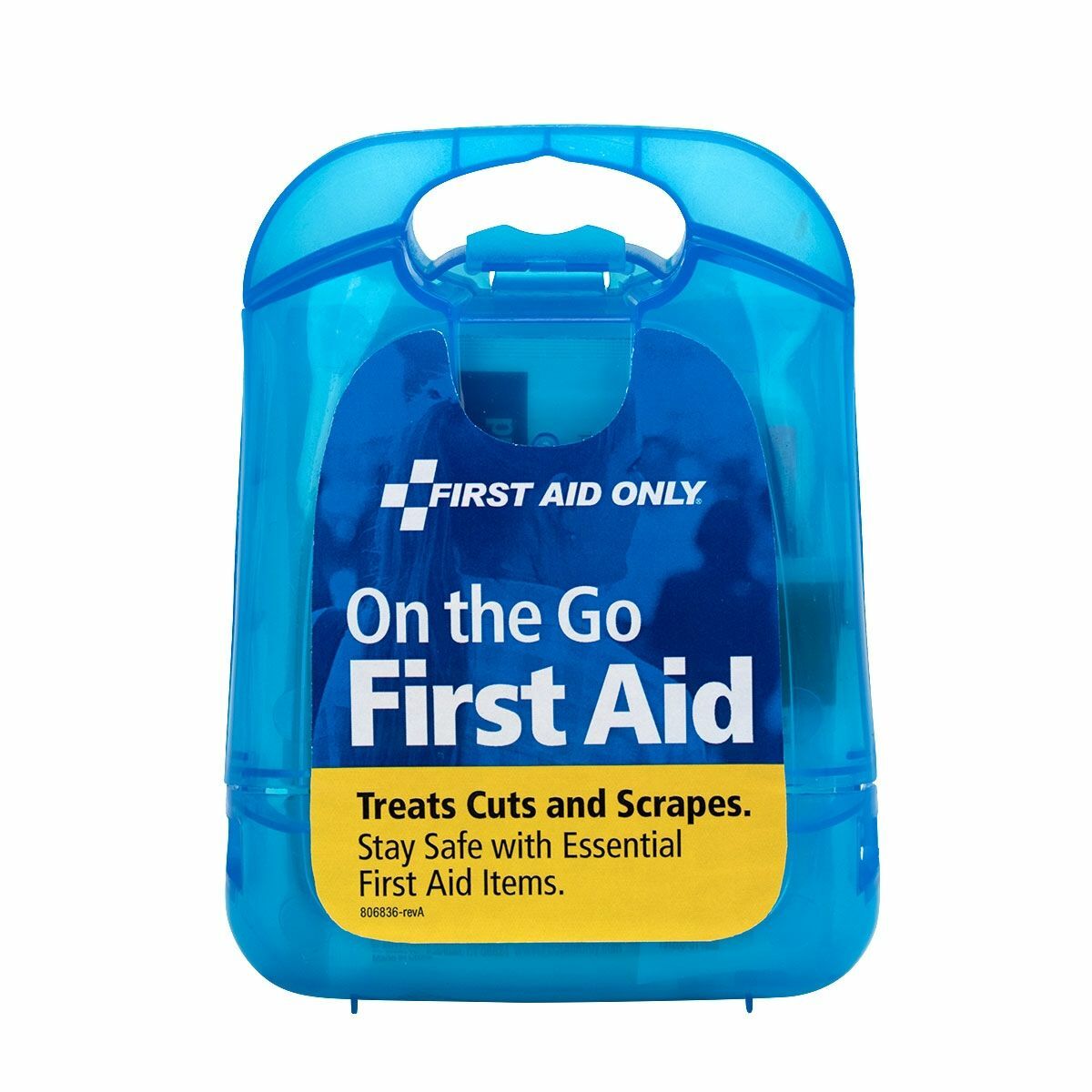 *NEW* Mini Clear Blue Plastic 29-Piece First Aid Kit – USA Seller