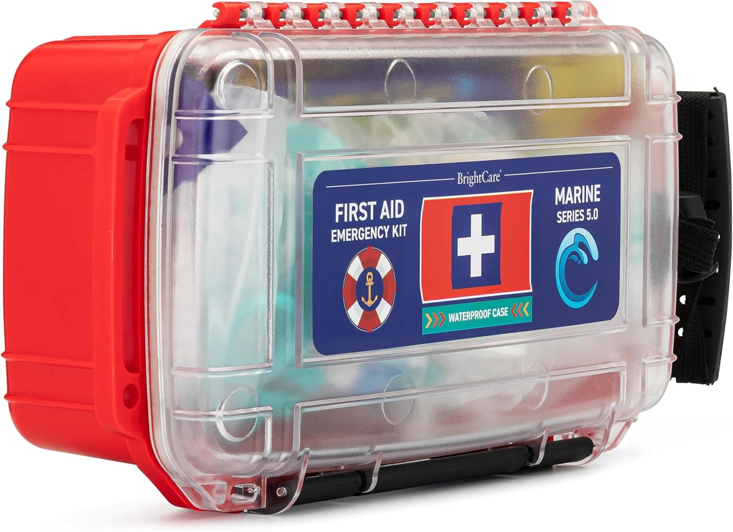 Marine Waterproof First Aid Kit for Boat, Kayak, Sailing & Beach | Floating Hard