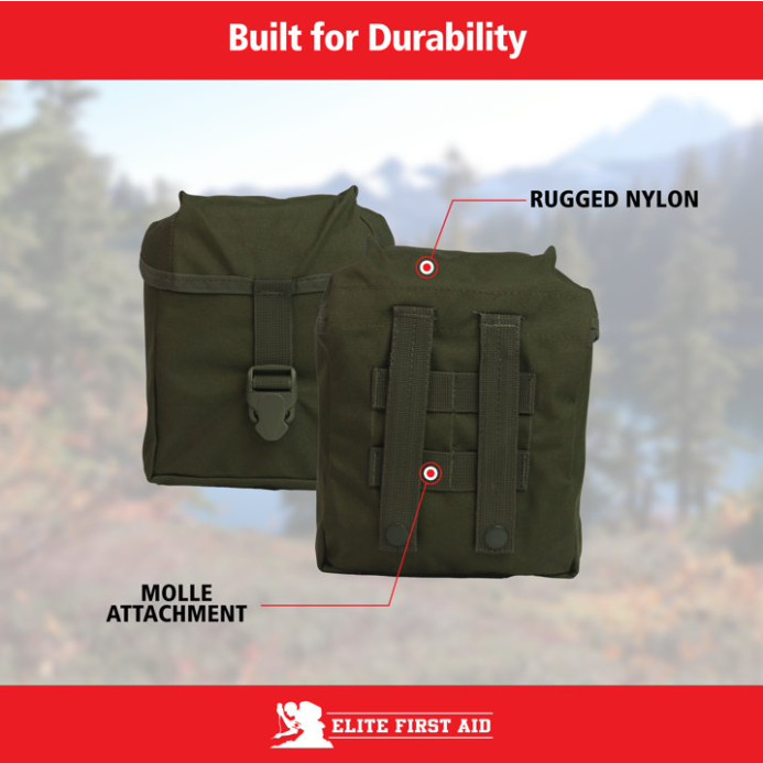Elite Wilderness First Aid Kit, 70 Pieces, Emergency Medical Supplies