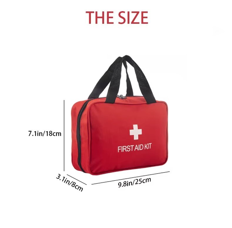 160 Pcs First Aid Car Kit Medical Emergency Trauma Basic Tactical Survival Bag
