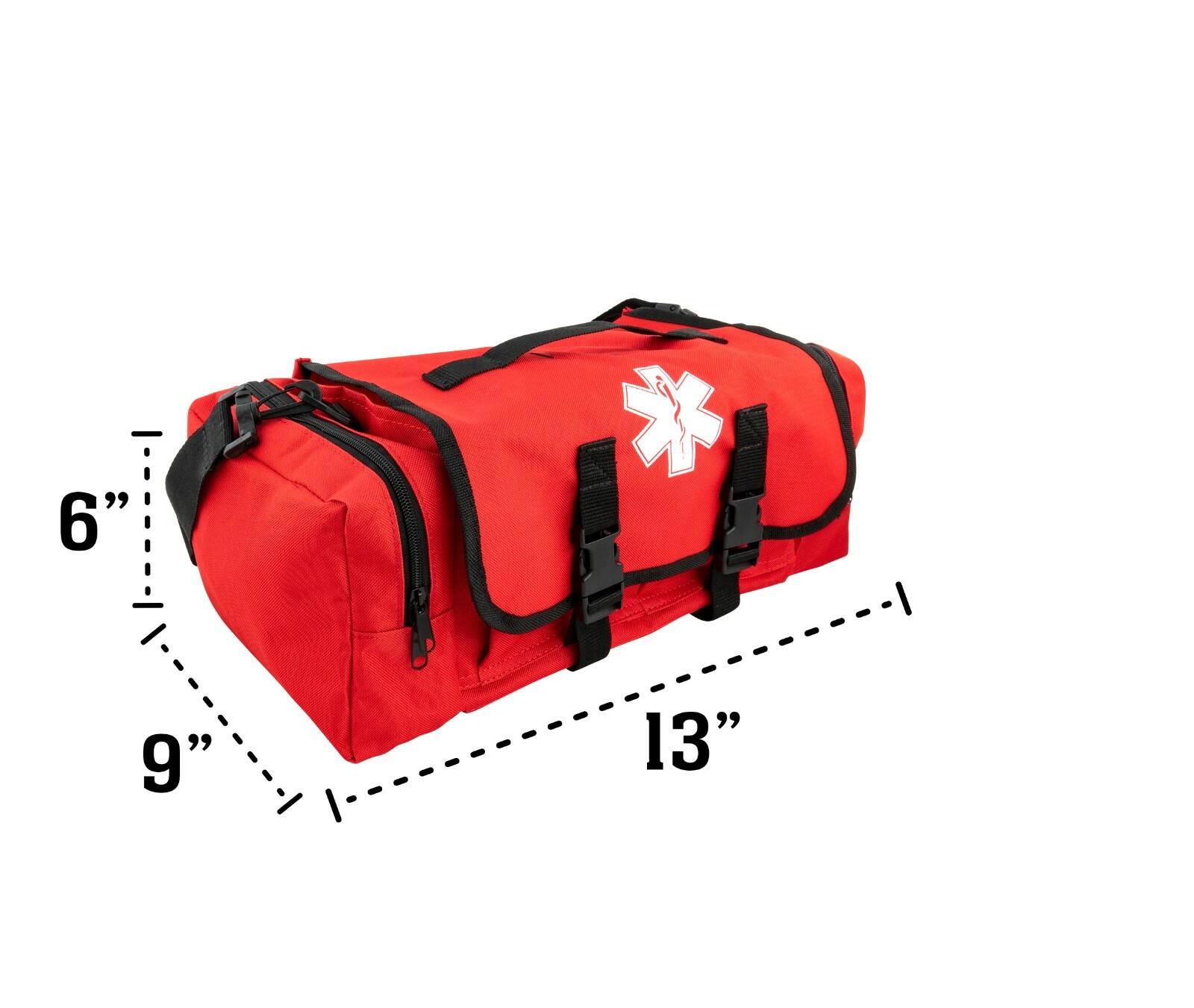 LINE2design First Aid Bag – Medical Supplies Trauma First Responder Bag – Red