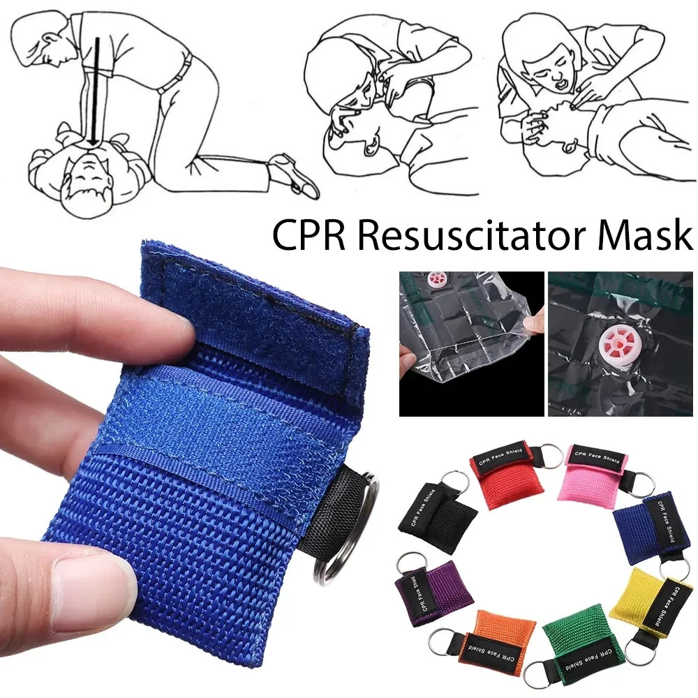 1-10Pc Outdoor Rescue Health Care Tools Jetting Resuscitator Maskkey Chain First