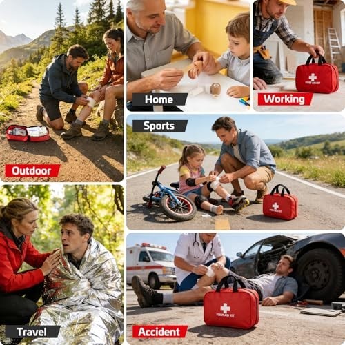 382 Piece Portable First Aid Kit