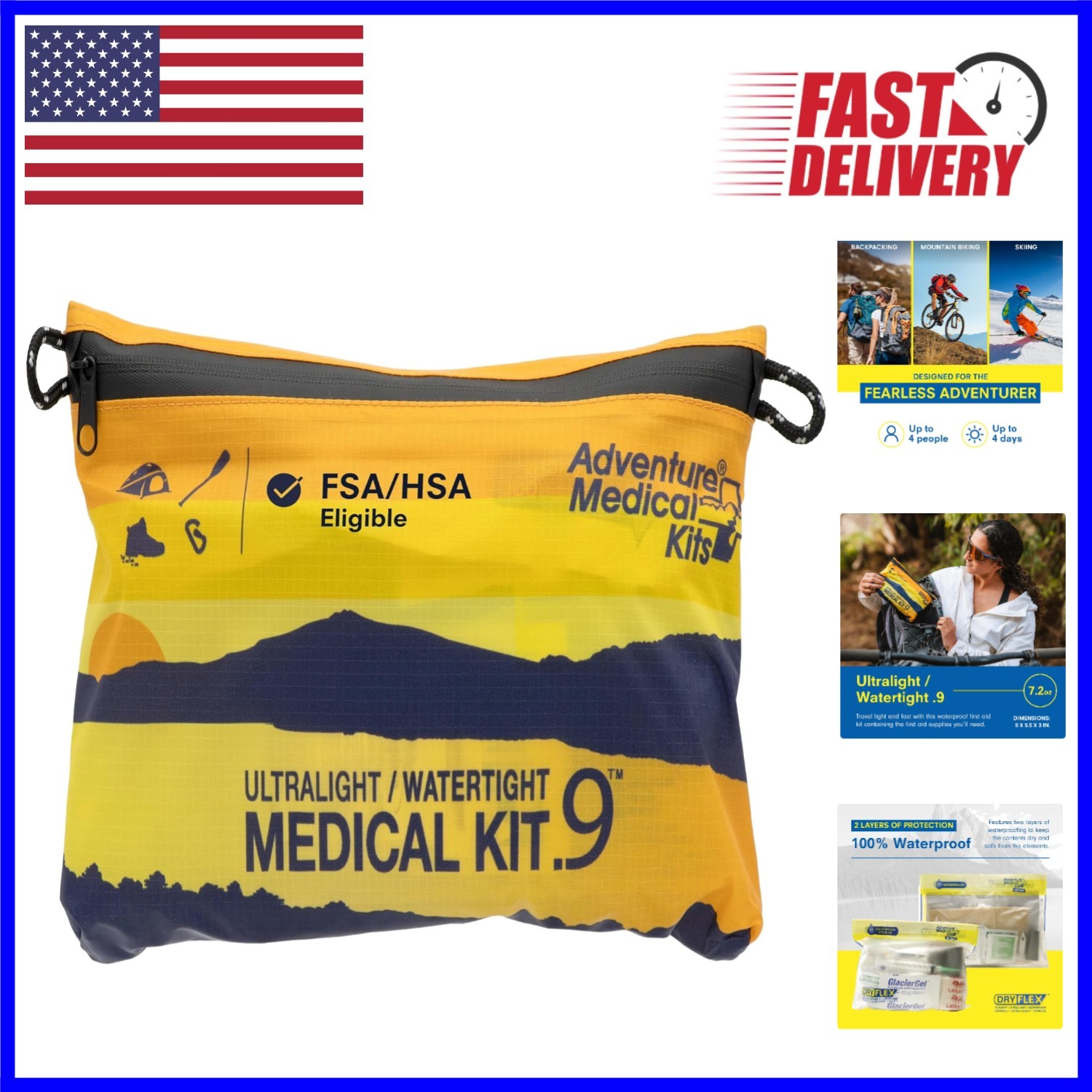 Emergency Medical Kit for 4 People – Lightweight & Perfect for Hiking & Biking