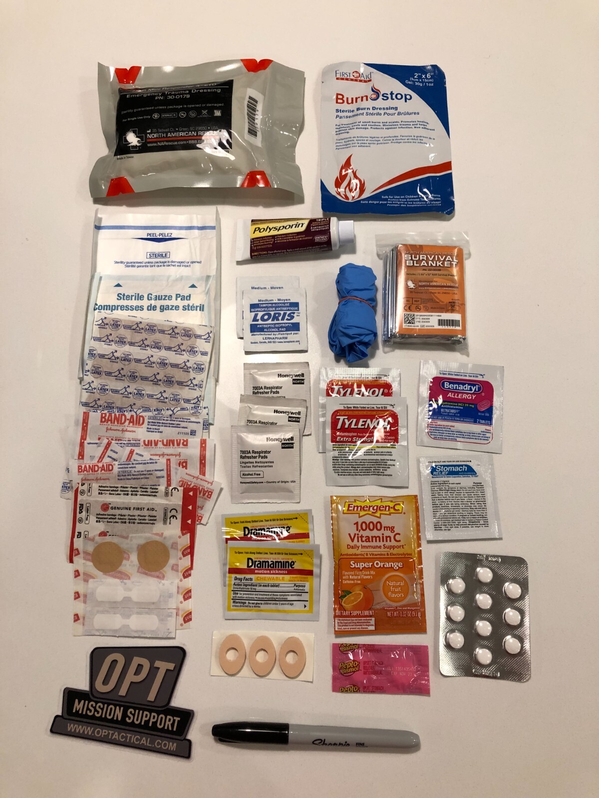 Medical Refill kit IFAK North American Rescue / Burn / Medicine + More