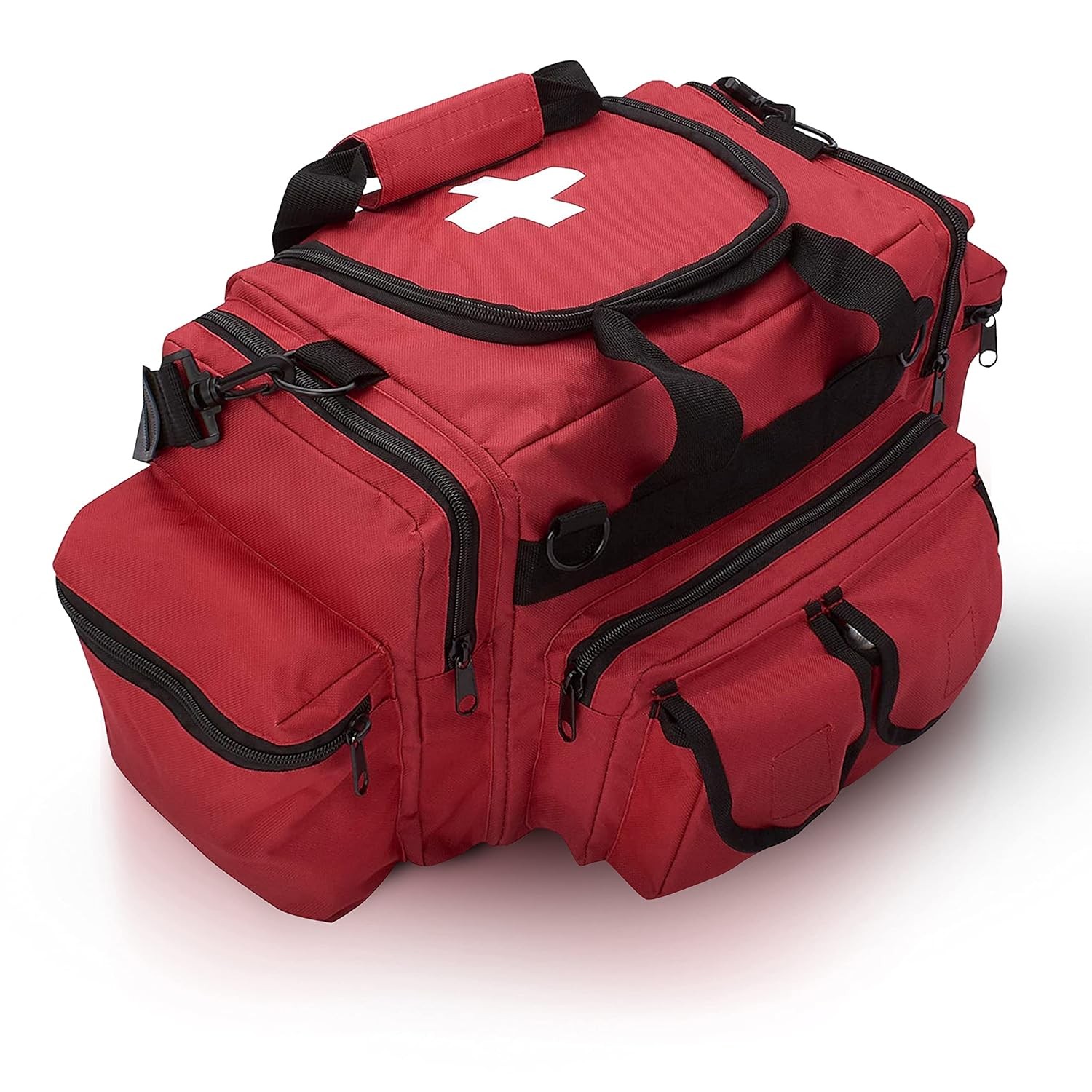 ASA TECHMED First Aid Responder EMS Emergency Medical Trauma Bag Deluxe, Red