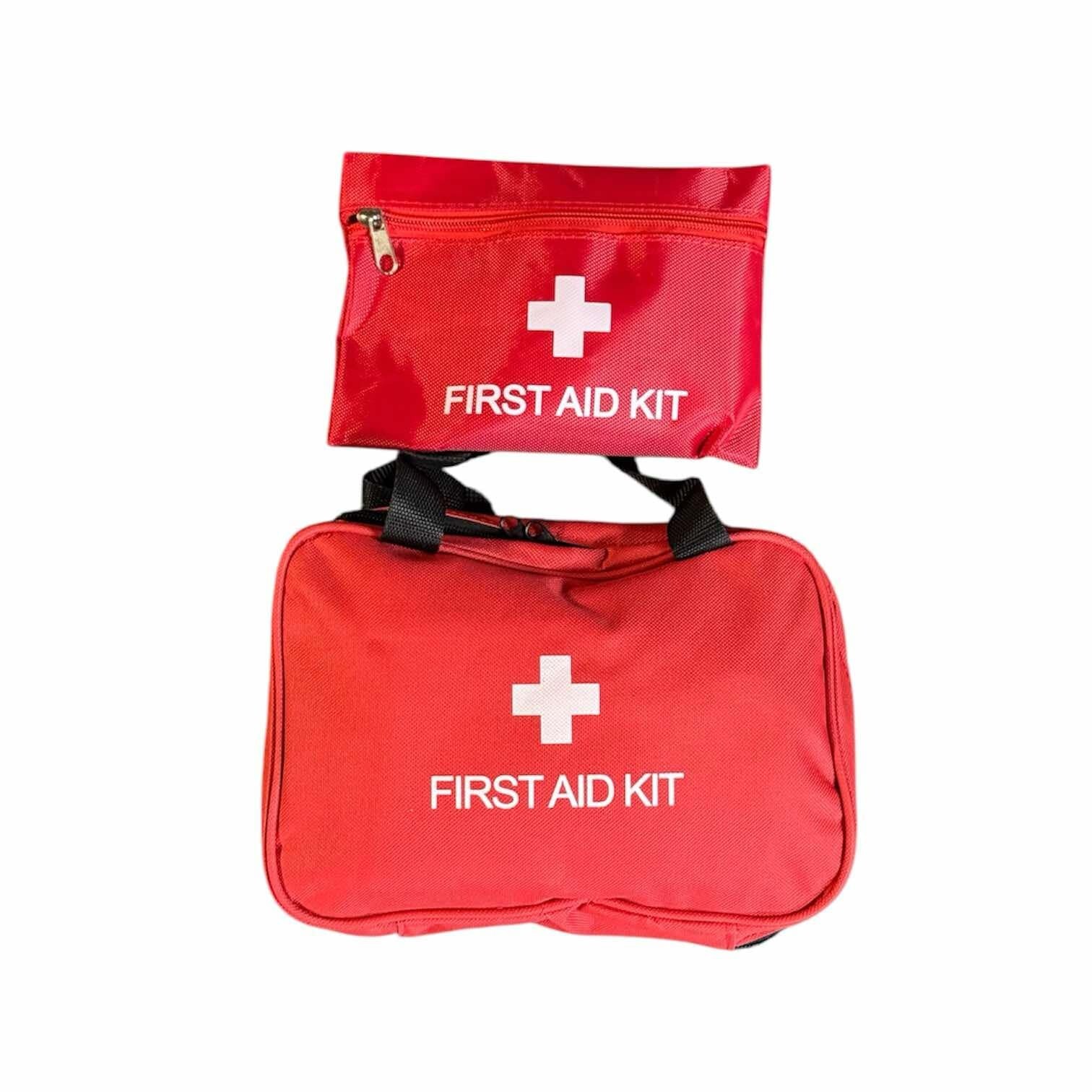2 Large/Small First Aid Car Kit Medical Emergency Trauma Basic Tactical Survival