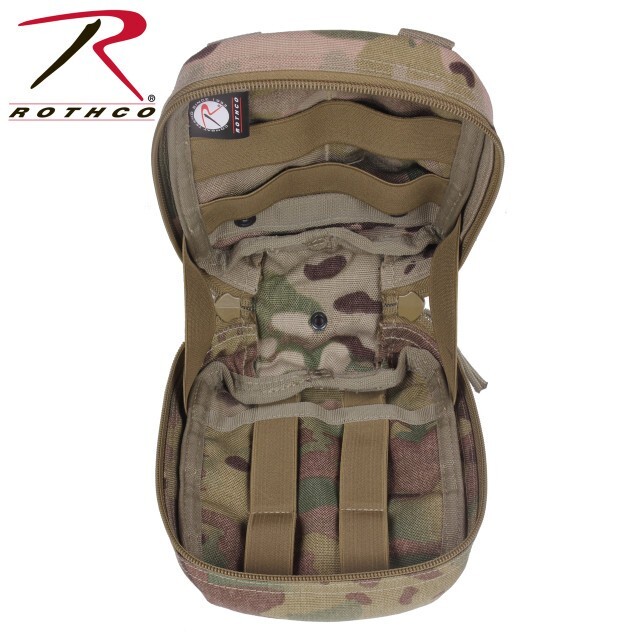 Rothco MOLLE Tactical Trauma & First Aid Kit Pouch – Multicam