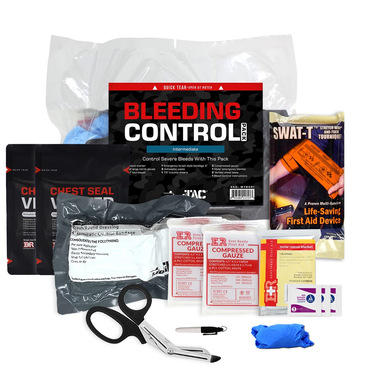 Intermediate Bleeding Control Pack Feat. SWAT-T Tourniquet, Bandage and Compr…