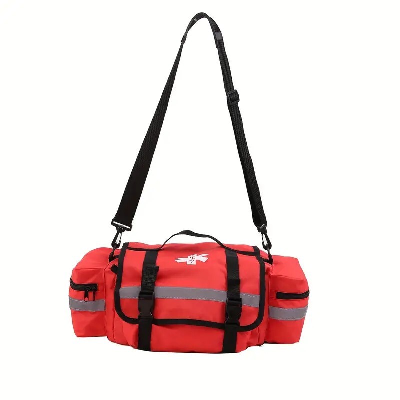 First Aid Bag EMT Bag Medical Supplies Trauma First Responder Bag Red LARGE