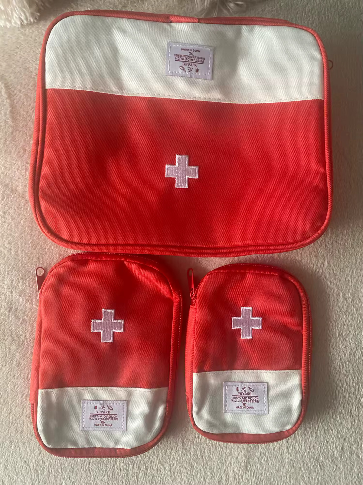 3PCS Portable First Aid Kit Bag Medical Emergency Organizer Travel