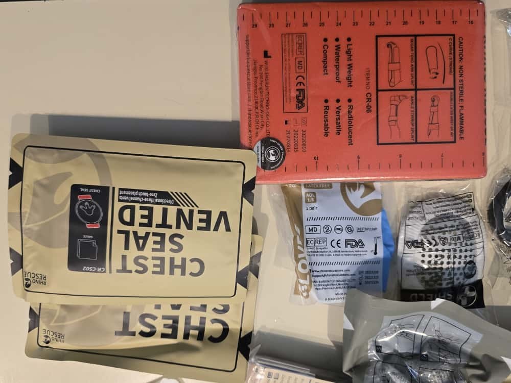 Rhino Rescue Trauma Kit / IFAK Refill Lot – NEW Sealed – Truck/Travel Kit